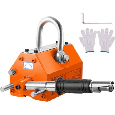 Vevor hefmagneet kraanmagneet (1000 kg laadvermogen, 2500 kg trekkracht, -40 tot 80 ℃), 12 stuks magneten handbediende vorkhefmagneet lifter magneetheffer geel neodymium hefmagneetgereedschap Vevor hefmagneet kraanmagneet (1000 kg laadvermogen, 2500 kg trekkracht, -40 tot 80 ℃), 12 stuks magneten handbediende vorkhefmagneet lifter magneetheffer geel neodymium hefmagneetgereedschap