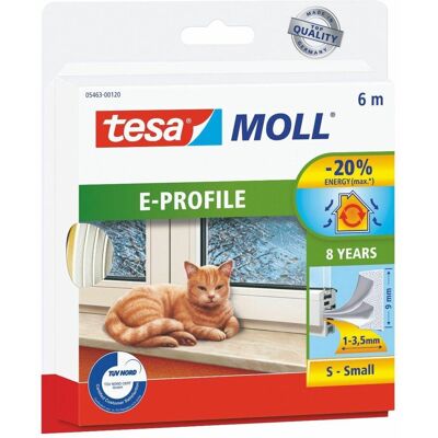 Tesa - e-serie - rubberen zegel - 6m - 9mm - weerbestendig Tesa - e-serie - rubberen zegel - 6m - 9mm - weerbestendig