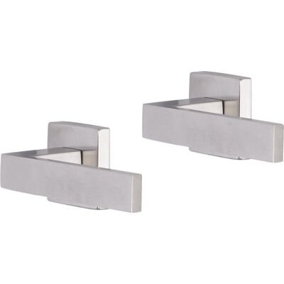Impresso Deurkruk - luton - voor binnen - vierkant - rvs - 2 stuks Impresso Deurkruk - luton - voor binnen - vierkant - rvs - 2 stuks