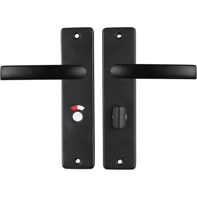 STARX deurklink zwart � deurbeslag � deurschild met toiletsluiting (wc57�5) � deurklink blok STARX deurklink zwart � deurbeslag � deurschild met toiletsluiting (wc57�5) � deurklink blok