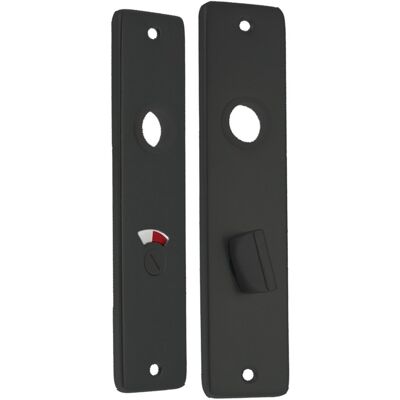 STARX wc-schild - deurschild met wc slot (wc57/5) - aluminium – zwart STARX wc-schild - deurschild met wc slot (wc57/5) - aluminium – zwart