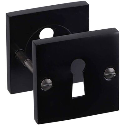 Impresso vierkant rozet - klaviersleutel - mat zwart Impresso vierkant rozet - klaviersleutel - mat zwart