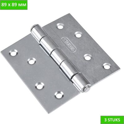 STARX scharnier 89x89 verzinkt STARX scharnier 89x89 verzinkt