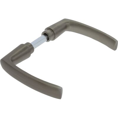 STARX deurklink zilver - deurbeslag - deurkruk blok - aluminium f9 STARX deurklink zilver - deurbeslag - deurkruk blok - aluminium f9