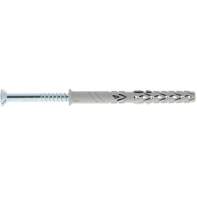 Spit Plug - 50 stuks - Ø10x120 mm - Uitgebeten kop - Multimateriaal - 70mm diepte - 567959 Spit Plug - 50 stuks - Ø10x120 mm - Uitgebeten kop - Multimateriaal - 70mm diepte - 567959