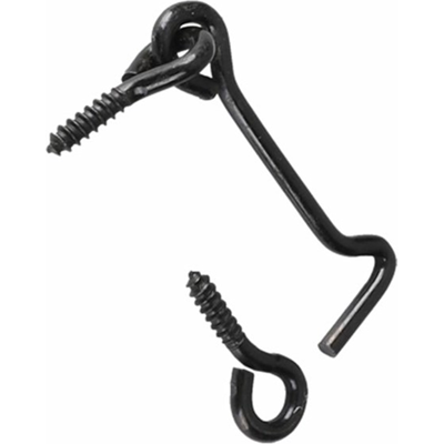 Waelbers windhaak l=100mm zwart + los oog - 25 stuk(s) - 409057.09 Waelbers windhaak l=100mm zwart + los oog - 25 stuk(s) - 409057.09