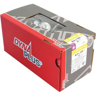 Dynaplus houtbouwschroef verzinkt tellerkop deeldraad +snijpunt torx tx40 8.0x300/100 50 stuks - 0286.01.63901 Dynaplus houtbouwschroef verzinkt tellerkop deeldraad +snijpunt torx tx40 8.0x300/100 50 stuks - 0286.01.63901
