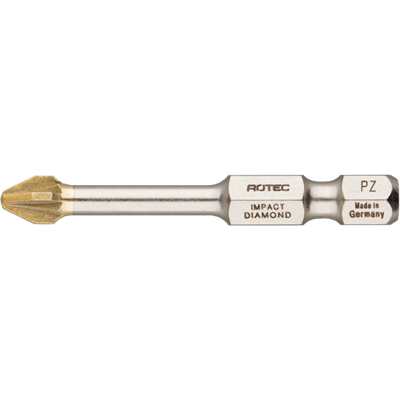 Rotec impact schroefbit pz 2 l=50 e6.3 diamond 2 stuks - 817.13022 Rotec impact schroefbit pz 2 l=50 e6.3 diamond 2 stuks - 817.13022