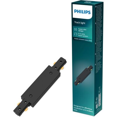Philips easylink - dubbelzijdige stroomaansluiting - zwart - railverlichting Philips easylink - dubbelzijdige stroomaansluiting - zwart - railverlichting