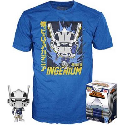 Funko pop! my hero academia en t-shirt met korte mouwen tenya iida ingenium blauw l Funko pop! my hero academia en t-shirt met korte mouwen tenya iida ingenium blauw l