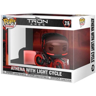 Funko tron: ares pop! rides vinyl figure athena met light cycle 15 cm pop! figuur Funko tron: ares pop! rides vinyl figure athena met light cycle 15 cm pop! figuur