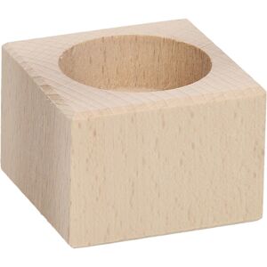 Playwood Waxinelichthouder vierkant beukenhout, 4cm Naturel Playwood Waxinelichthouder vierkant beukenhout, 4cm Naturel