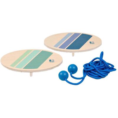 BS Toys houten touwtrekspel voor twee - 3dlg. Multi kleuren BS Toys houten touwtrekspel voor twee - 3dlg. Multi kleuren