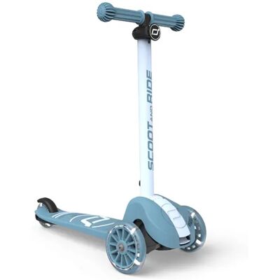 Scoot & Ride highwaykick 3s - kinderstep - led-wielen, 3 wielen en 2-voudige besturing - 3+ jaar (96-130 cm), max 50 kg - pu wielen 120/80 mm, steel Scoot & Ride highwaykick 3s - kinderstep - led-wielen, 3 wielen en 2-voudige besturing - 3+ jaar (96-130 cm), max 50 kg - pu wielen 120/80 mm, steel