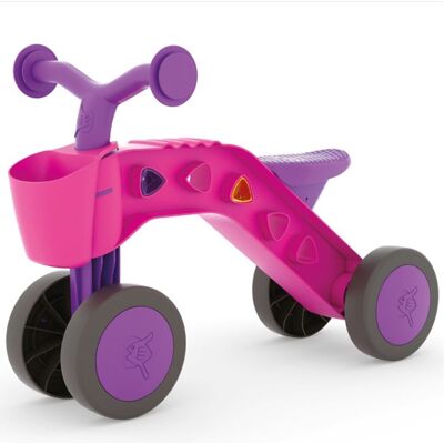 Chillafish loopfiets 1 jaar voor meisjes met speelblokken - loopwagen voor peuters tot 3 jaar met mandje - roze - lichtgewicht - stille anti slip banden voor binnen en buiten - stabiele vierwieler - model itsibitsi Chillafish loopfiets 1 jaar voor meisjes met speelblokken - loopwagen voor peuters tot 3 jaar met mandje - roze - lichtgewicht - stille anti slip banden voor binnen en buiten - stabiele vierwieler - model itsibitsi