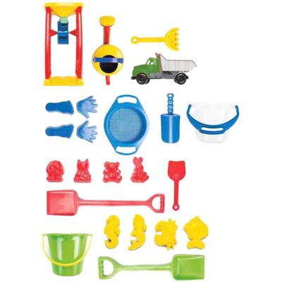 Dantoy 38-delig multicolora zandset Dantoy 38-delig multicolora zandset