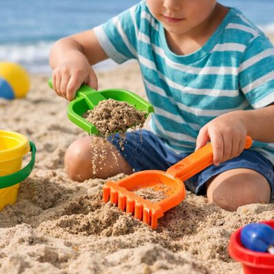 Eddy Toys beach shovel & rake 2pcs pp - 2 stuks Eddy Toys beach shovel & rake 2pcs pp - 2 stuks