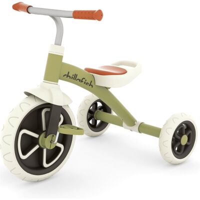 Chillafish driewieler 1 jaar voor jongens met anti slip pedalen - retro loopfiets voor peuters tot 5 jaar - groen - lichtgewicht en stabiel met draaghandvat - stille anti slip banden voor binnen en buiten - model ziggi Chillafish driewieler 1 jaar voor jongens met anti slip pedalen - retro loopfiets voor peuters tot 5 jaar - groen - lichtgewicht en stabiel met draaghandvat - stille anti slip banden voor binnen en buiten - model ziggi