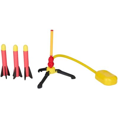 Eddy Toys raket speelgoed - foam raket met luchtdruk pomp - stomp rocket set voor kinderen - 3x foam raketten van 25cm - buiten speelgoed vanaf 4 jaar Eddy Toys raket speelgoed - foam raket met luchtdruk pomp - stomp rocket set voor kinderen - 3x foam raketten van 25cm - buiten speelgoed vanaf 4 jaar