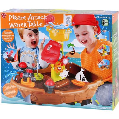 Playgo watertafel piratenschip, 20dlg. Multi kleuren Playgo watertafel piratenschip, 20dlg. Multi kleuren