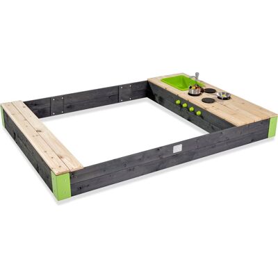 EXIT Toys Exit aksent houten zandbak 200x140cm - zandbak voor buiten - kinderzandbak - fsc hout - tuin EXIT Toys Exit aksent houten zandbak 200x140cm - zandbak voor buiten - kinderzandbak - fsc hout - tuin