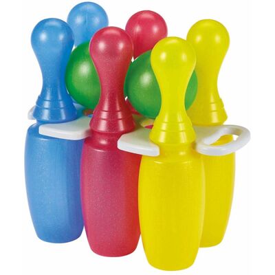 Écoiffier Ecoiffier bowlingset met 6 kegels en 2 ballen Multi kleuren Écoiffier Ecoiffier bowlingset met 6 kegels en 2 ballen Multi kleuren