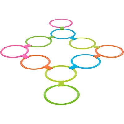 Eddy Toys Hinkelringen - 10dlg. Multi kleuren Eddy Toys Hinkelringen - 10dlg. Multi kleuren