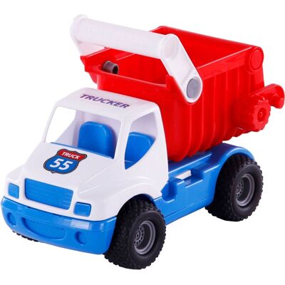 Cavallino grip kiepvrachtwagen met rubberbanden, 26cm Multi kleuren Cavallino grip kiepvrachtwagen met rubberbanden, 26cm Multi kleuren