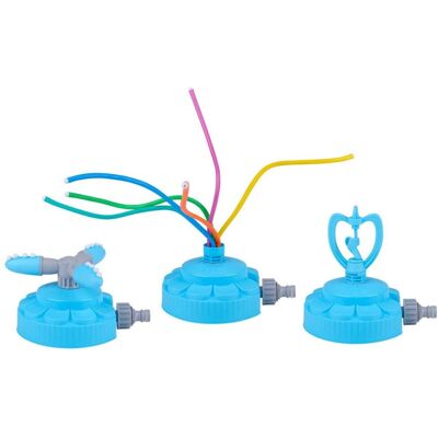 Eddy Toys watersproeier set met 3 sproeikoppen - tuinsproeier voor aansluiting tuinslang - buiten speelgoed waterfontein Eddy Toys watersproeier set met 3 sproeikoppen - tuinsproeier voor aansluiting tuinslang - buiten speelgoed waterfontein