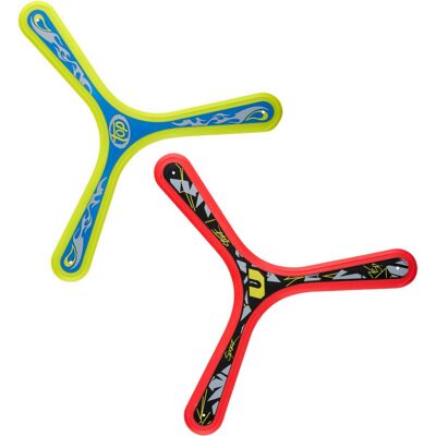 Eddy Toys boemerang - frisbee speelgoed voor buiten - boemerang met bereik 15-20 meter - driehoekige boomerang voor kinderen - assorti kleuren - 1 willekeurige kleur Eddy Toys boemerang - frisbee speelgoed voor buiten - boemerang met bereik 15-20 meter - driehoekige boomerang voor kinderen - assorti kleuren - 1 willekeurige kleur