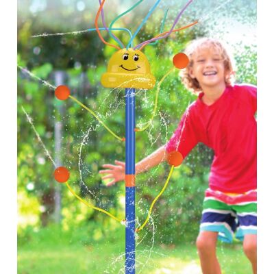 Eddy Toys Waterzone waterspeelgoed sproeier - waterpret voor kinderen - ⌀20x83cm - geel/ blauw Eddy Toys Waterzone waterspeelgoed sproeier - waterpret voor kinderen - ⌀20x83cm - geel/ blauw