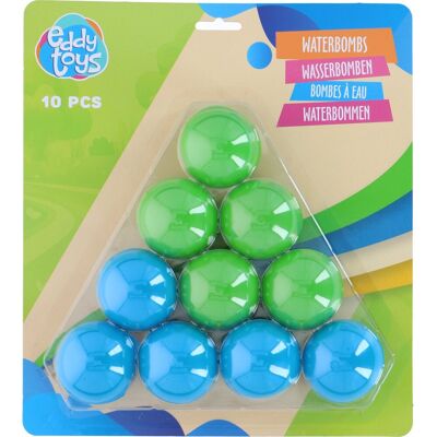 Eddy Toys Herbruikbare waterbommen 10st Multi kleuren Eddy Toys Herbruikbare waterbommen 10st Multi kleuren