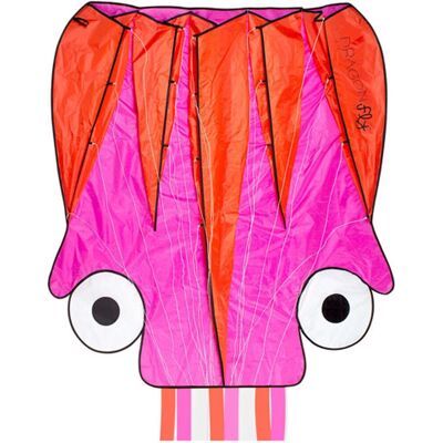 Dragon Fly vlieger - octopus - roze/oranje - 124 x 127 cm - vanaf 7 jaar Dragon Fly vlieger - octopus - roze/oranje - 124 x 127 cm - vanaf 7 jaar