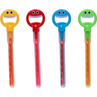 Eddy Toys Bubble stick smiley 280ml 4as Eddy Toys Bubble stick smiley 280ml 4as