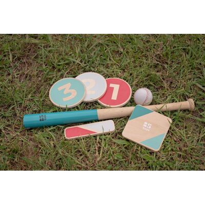 BS Toys - honkbal startset - buitenspel - honkbalset van fsc hout - vanaf 8 jaar BS Toys - honkbal startset - buitenspel - honkbalset van fsc hout - vanaf 8 jaar