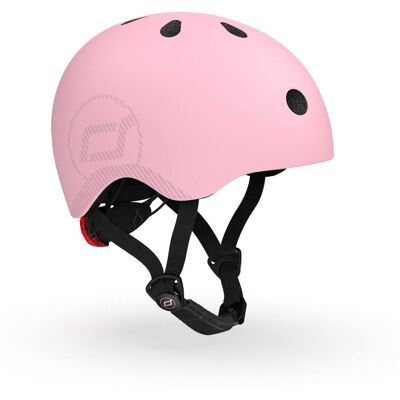 Scoot & Ride helmet - sporthelm - m/l 55-59 cm - led achterlicht - magnetische sluiting - verstelbaar - roze m/l Scoot & Ride helmet - sporthelm - m/l 55-59 cm - led achterlicht - magnetische sluiting - verstelbaar - roze m/l