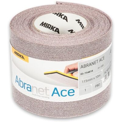 Mirka Abranet Ace Rolt - Schuurrol P120 - 115x10mm - Schuurrol Mirka Abranet Ace Rolt - Schuurrol P120 - 115x10mm - Schuurrol