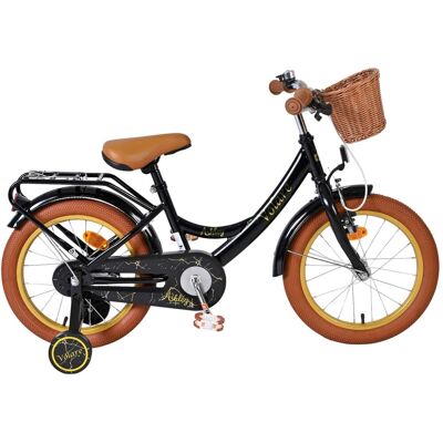 Volare ashley kinderfiets - meisjes - 16 inch - zwart zwart Volare ashley kinderfiets - meisjes - 16 inch - zwart zwart