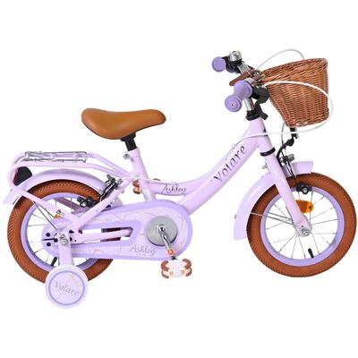 Volare ashley kinderfiets - meisjes - 12 inch - lila - twee handremmen Volare ashley kinderfiets - meisjes - 12 inch - lila - twee handremmen
