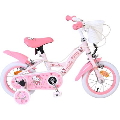 Volare Hello kitty kinderfiets - meisjes - 12 inch - roze - twee handremmen Volare Hello kitty kinderfiets - meisjes - 12 inch - roze - twee handremmen