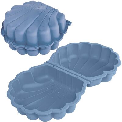 Summertime schelp set blauw 87x78x20 cm met deksel - zandbak schelp - zand speelgoed - water speelgoed - water schelp voor in de tuin Summertime schelp set blauw 87x78x20 cm met deksel - zandbak schelp - zand speelgoed - water speelgoed - water schelp voor in de tuin