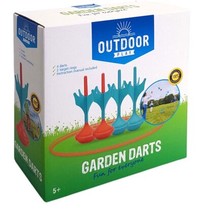 OUTDOOR PLAY giant garden darten, 6dlg. Blauw, Oranje OUTDOOR PLAY giant garden darten, 6dlg. Blauw, Oranje