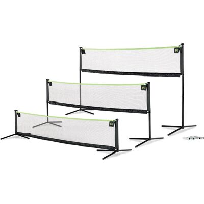 EXIT Toys Exit verstelbaar sportnet 155x300cm - volleybalnet - badmintonnet - tennisnet - in hoogte verstelbaar - buiten - zwart EXIT Toys Exit verstelbaar sportnet 155x300cm - volleybalnet - badmintonnet - tennisnet - in hoogte verstelbaar - buiten - zwart
