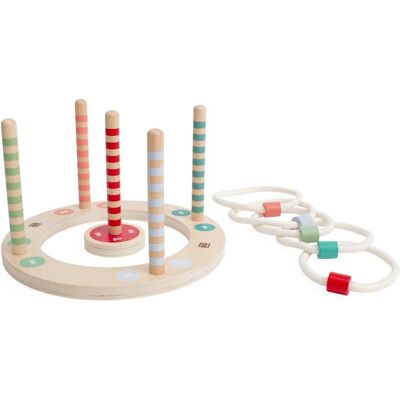 BS Toys Multi Kleur Houten Ringwerpspel BS Toys Multi Kleur Houten Ringwerpspel