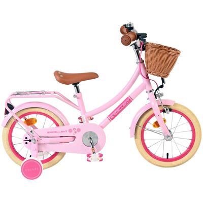 Volare excellent kinderfiets - meisjes - 14 inch - roze Volare excellent kinderfiets - meisjes - 14 inch - roze