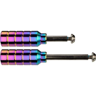 Black Dragon - stuntstep peg set - neochrome - aluminium/staal Black Dragon - stuntstep peg set - neochrome - aluminium/staal