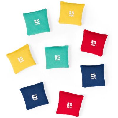 BS Toys bean bag games ga526 - set van 8 gooizakjes met 6 spelletjes BS Toys bean bag games ga526 - set van 8 gooizakjes met 6 spelletjes