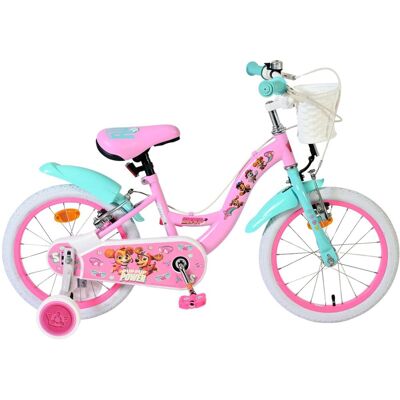 Volare Paw patrol kinderfiets - meisjes - 16 inch - roze - twee handremmen Volare Paw patrol kinderfiets - meisjes - 16 inch - roze - twee handremmen