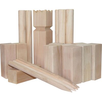 OUTDOOR PLAY kubb spel xl met draagtas fsc hout buitenspeelgoed. OUTDOOR PLAY kubb spel xl met draagtas fsc hout buitenspeelgoed.