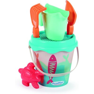 Écoiffier Ecoiffier zandemmer sardine - 17cm 6dlg. Multi kleuren Écoiffier Ecoiffier zandemmer sardine - 17cm 6dlg. Multi kleuren